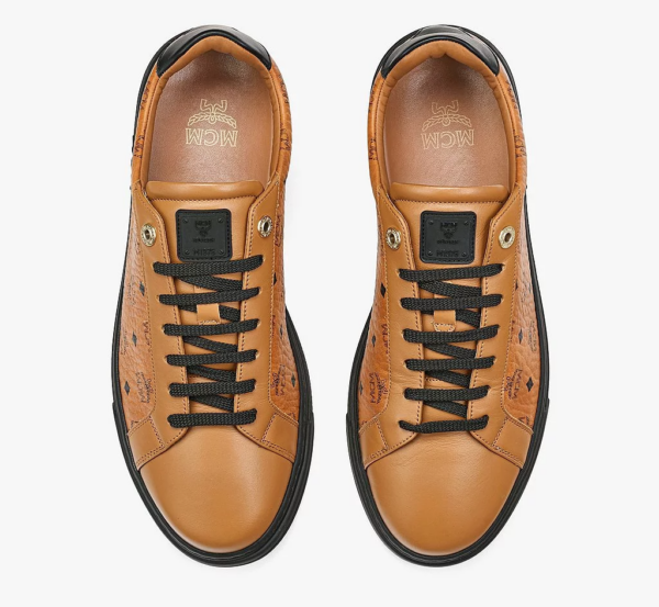Giày MCM 41 IT Lo Sneakers Black Cognac MEXCSMM02BK041 - Ảnh 2