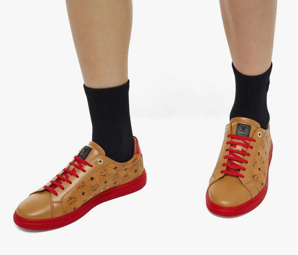 Giày MCM 41 IT Lo Sneakers Red Lychee MEXCSMM02R0041 - Ảnh 5