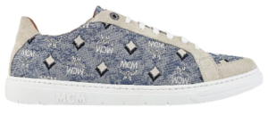 Giày MCM 41 IT Jacquard Monogram Blue MEXBATQ01LU041