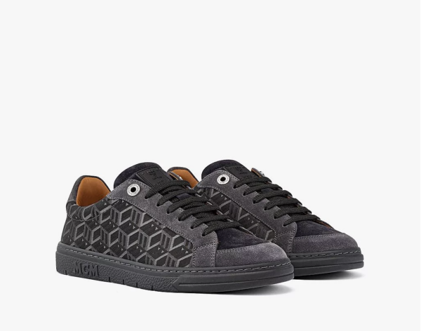 Giày MCM 41 IT Monogram Jacquard Grey MEXCSCK01EG041 - Ảnh 5