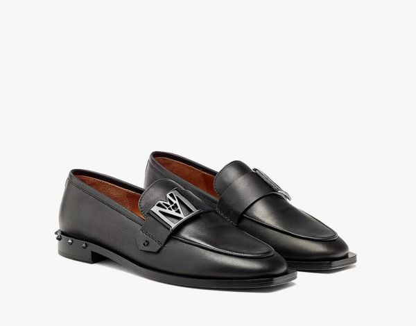 Giày MCM 39 IT Mena Loafer Leather Black MESBALM01BK038 - Ảnh 5
