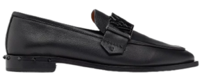 Giày MCM 39 IT Mena Loafer Leather Black MESBALM01BK038