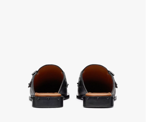 Giày MCM 39 IT Mena Mule Leather Black MESBALM02BK039 - Ảnh 3