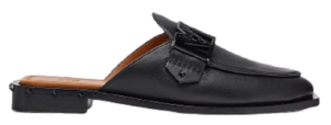 Giày MCM 39 IT Mena Mule Leather Black MESBALM02BK039