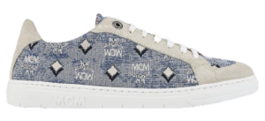 Giày MCM 37 IT Lo Sneakers Jacquard Monogram Blue MESBATQ02LU037