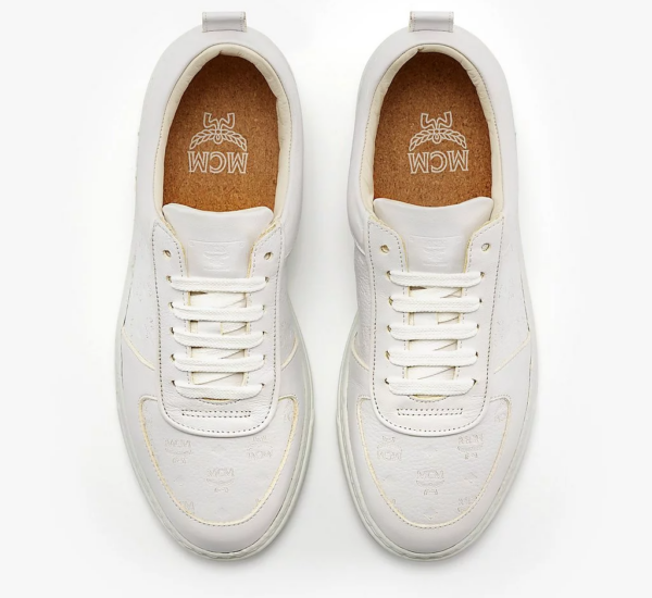 Giày MCM 38 IT Sustainable Leather White MESBSMM09WT038 - Ảnh 2