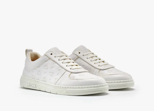 Giày MCM 38 IT Sustainable Leather White MESBSMM09WT038 - Ảnh 4