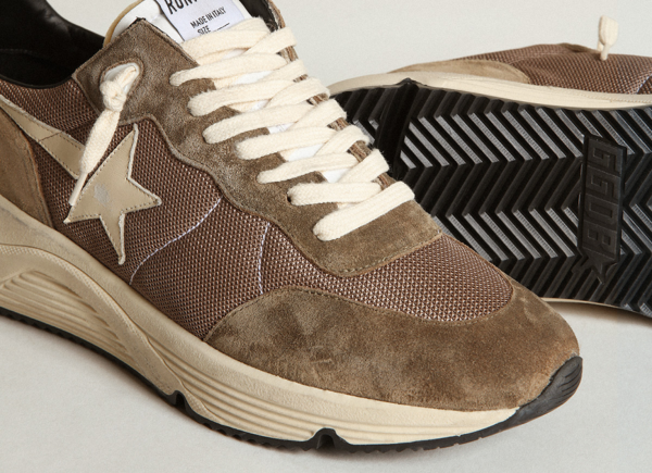 Giày Golden Goose Running Sole 'Olive-Green' GMF00272-F003249-35812 - Ảnh 4