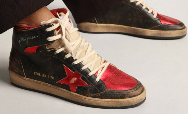 Giày Golden Goose Sky-Star 'Black Red' GMF00230-F003285-90235 - Ảnh 2