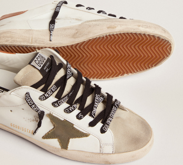 Giày Golden Goose Super-Star LTD 'White Olive' GMF00101-F002709-10947 - Ảnh 4