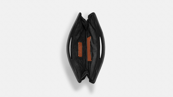 Tui Coach Foldover Cut Out Clutch 'Black' CA359-B4