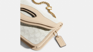 Tui Coach Foldover Clutch Signature 'Chalk Ivory' CA358-B4UDK