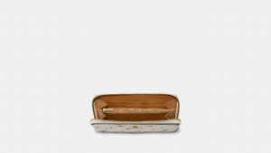 Vi Coach Accordion Zip Floral Print 'Chalk' C6314-B4CAH