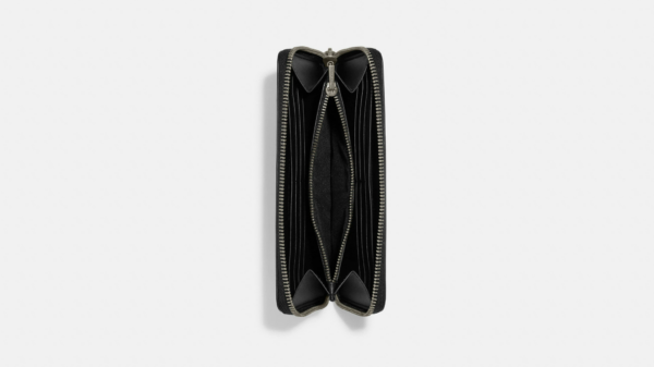 Vi Coach Accordion Wallet In Signature 'Black' CE551-QB