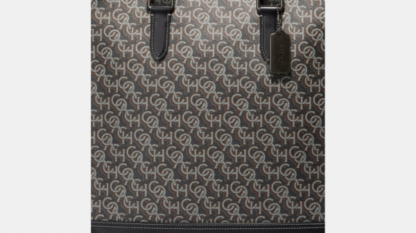 Tui Coach Graham Structured Coach Monogram Print 'Amazon Green' CE749-QBRFT