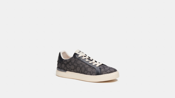 Giay Coach Clip Low Top Sneaker Jacquard 'Black' CI077-BLK