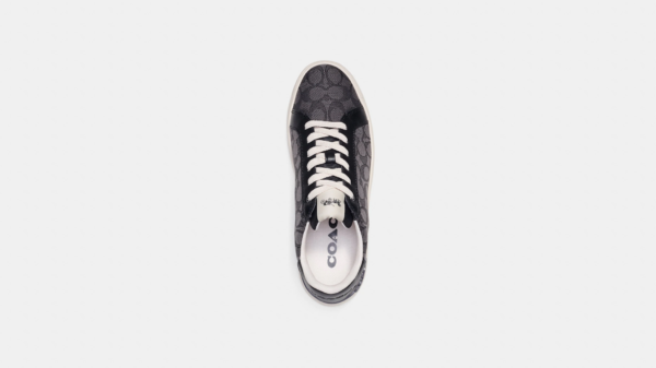 Giay Coach Clip Low Top Sneaker Jacquard 'Black' CI077-BLK