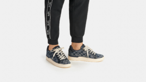 Giay Coach Clip Low Top Sneaker Jacquard 'Black' CI077-BLK