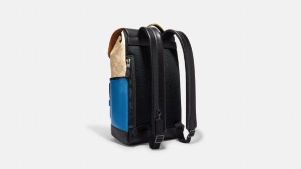 Balo Coach Track Colorblock Signature 'Blue Jay Multi' CH116-QBVFG