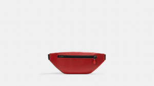 Tui Coach Track Belt Bag In Colorblock Signature Canvas 'Red' CE870-QBV1U