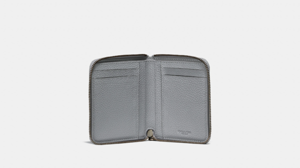 Vi Coach Small Zip Around Wallet 'Grey' F25412HGR
