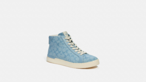 Giay Coach Clip High Top Signature Chambray 'Cornflower' CH088-CFL