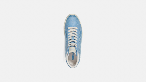 Giay Coach Clip High Top Signature Chambray 'Cornflower' CH088-CFL