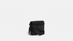 Tui Coach Sullivan Flap Blocked Canvas 'Charcoal' CC032-QBTUP