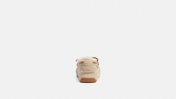 Giay Coach Fleece Shearling Moccasin 'Sand' CC743-SND
