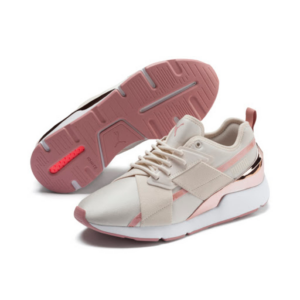 Alternative view of Giày Puma Wmns Muse X-2 Metallic 'Pastel Parchment Rose Gold' 370838-03