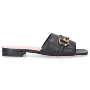 Dép Gucci Wmns Leather Slide Sandal Horsebit Black 623111-1RH00-1000