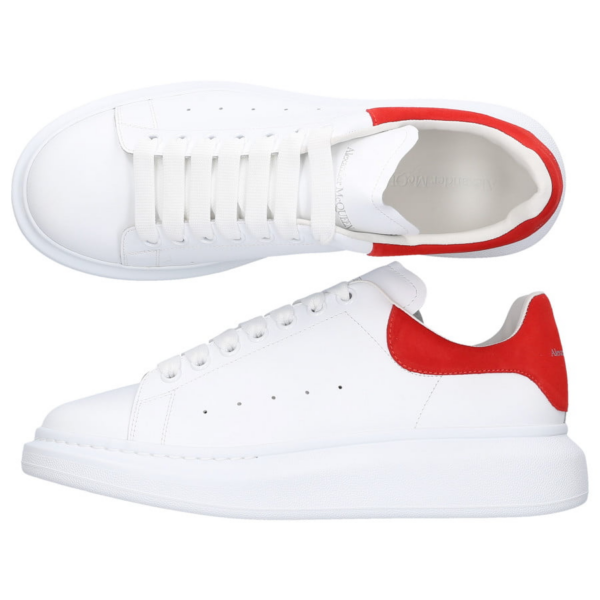 Giày Alexander McQueen Wmns Oversized Sneaker 'White Red' 462214-WHGP7-9676 - Ảnh 5