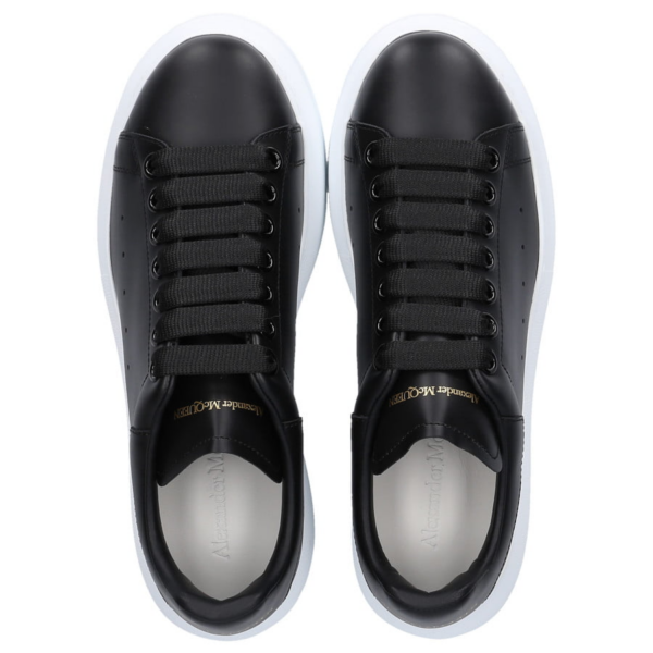 Giày Alexander McQueen Wmns Oversized Sneaker 'Black' 553770-WHGP0-1000 - Ảnh 4