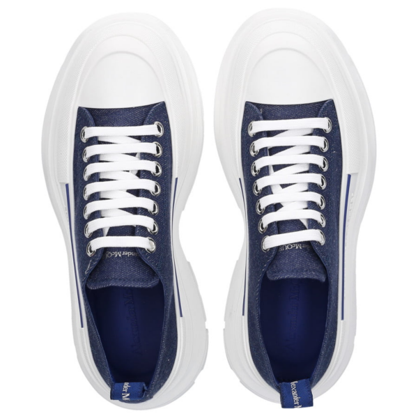 Giày Alexander McQueen Wmns Tread Slick Lace Up 'Indigo' 611705-W4PD1-4177 - Ảnh 3
