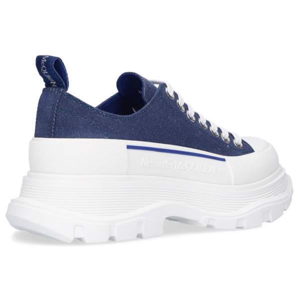 Giày Alexander McQueen Wmns Tread Slick Lace Up 'Indigo' 611705-W4PD1-4177 - Ảnh 4