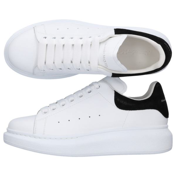 Giày Alexander McQueen Wmns Oversized Sneaker 'White Black' 650788-WHZ4K-9061 - Ảnh 6