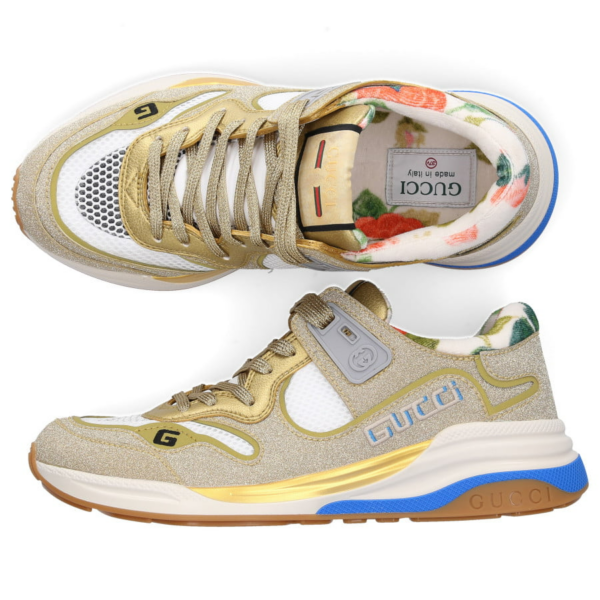 Giày Gucci Ultrapace 'Gold Sparkling Fabric' 602228-HW910-8060 - Ảnh 3