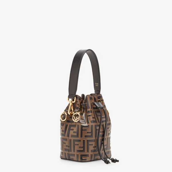 Túi Fendi Mon Tresor Leather Mini-Bag 'Brown' 8BS010A659F13VK - Ảnh 4