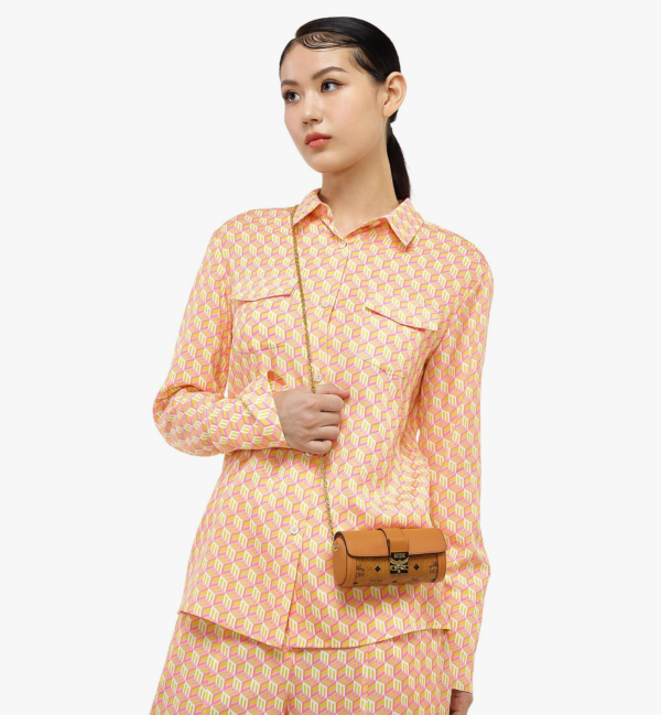 Túi MCM Tracy Cylinder Bag in Visetos MYZBSXT01CO001 - Ảnh 3
