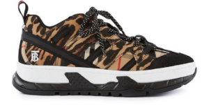 Giày Burberry Beige Leopard Print Low Top 8025550