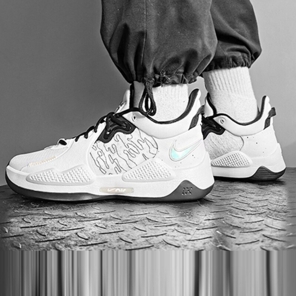 Giày Nike PG 5 'White Black' CW3143-100 - Ảnh 5