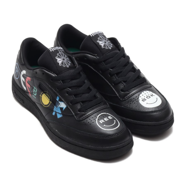 Giày Reebok BlackEyePatch x Club C 85 'Black' FY3074 - Ảnh 3