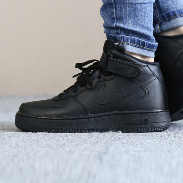 Giày Nike Wmns Air Force 1 '07 Mid 'Black' 366731-001 - Ảnh 4