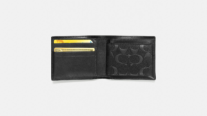 Vi Coach 3 In 1 Wallet In Signature Leather 'Black' 75371-BLK