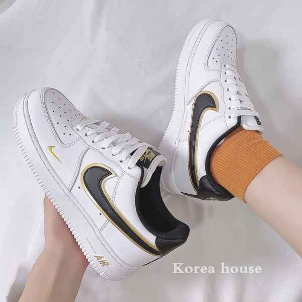 Giày Nike Air Force 1 '07 LV8 'White Metallic Gold' DA8481-100 - Ảnh 3
