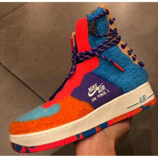 Giày Nike Wmns Air Force 1 Rebel XX 'Colored Sherpa' CQ7518-571 - Ảnh 3