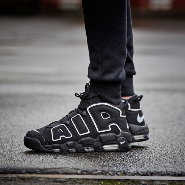 Giày Nike Air More Uptempo 'Black White' 2020 414962-002 - Ảnh 2