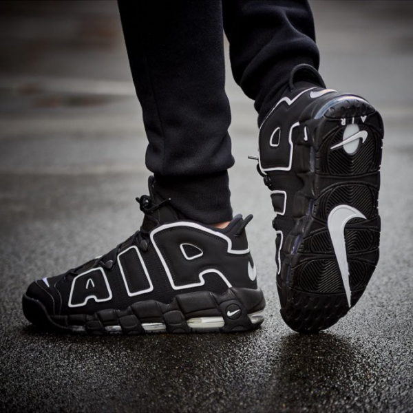 Giày Nike Air More Uptempo 'Black White' 2020 414962-002 - Ảnh 3