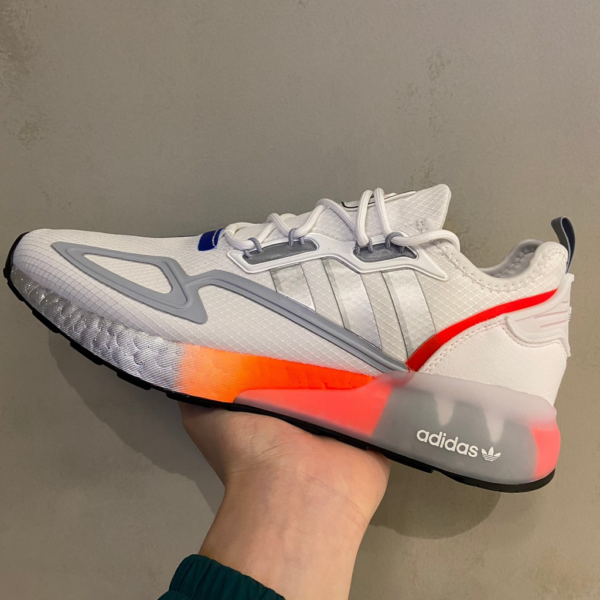 Giày Adidas ZX 2K Boost 'White Metallic Silver' FY5725 - Ảnh 4
