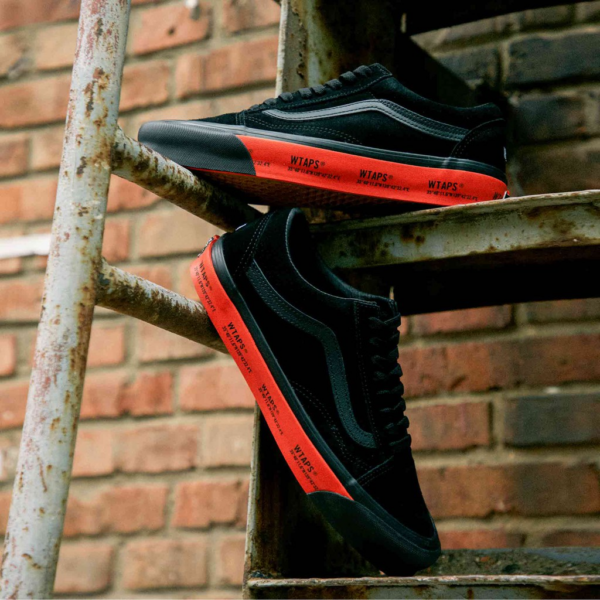 Giày Vans WTAPS x Old Skool LX 'Black Orange' VN0A4P3X20E - Ảnh 6